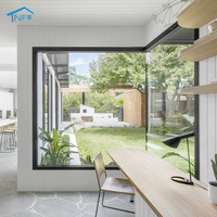 Ventanas Panorámicas Modernas NF de Aluminio 6063-T5 con Doble Acristalamiento, Insonorizadas, de Piso a Techo, Grandes, Fijas