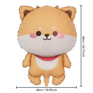 Nouveau style populaire dessin animé ours ballon en aluminium petit panda décorations de fête ballons en aluminium - Product Image 4