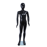 Mannequin enfant grand format avec tête, 140 cm, peinture brillante, plastique, pose debout, accessoires de vitrine pour magasin de vêtements haut de gamme