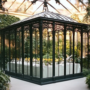 Gazebo en <span class=keywords><strong>fer</strong></span> <span class=keywords><strong>forgé</strong></span> <span class=keywords><strong>serre</strong></span> victorienne <span class=keywords><strong>serre</strong></span> pergola en métal - Product Image 4