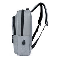 Tas Ransel Laptop Anti Maling 15.6 Inch untuk Pria, Bahan Oxford Tahan Air, Lapisan Poliester, Port USB, Tahan Lama, Cocok untuk Perjalanan Bisnis