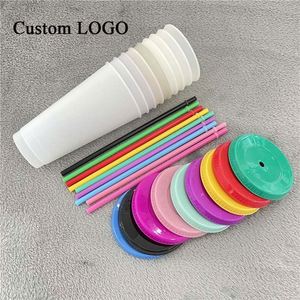 Vaso Personalizado con Logotipo de 24 oz, Tapa de PP Ecológica, Sensible al Calor, Cambia de Color, para Promociones - Product Image 2