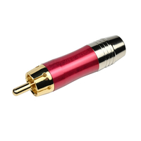 Haute qualité cuivre pur dorure RCA Conector AV télévision Audio Console de son amplificateur de puissance prise soudée Hifi RCA prise