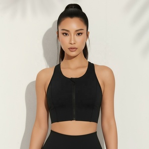 Top Deportivo de Yoga con Espalda Cruzada y Cierre Frontal, con Relleno Extraíble, Transpirable, a Prueba de Impactos, Talla Grande, Gran Venta - Product Image 4