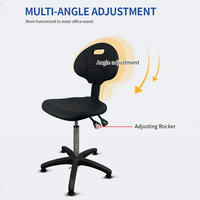 Chaise de laboratoire Anti-statique avec dossier pivotant, tabouret de laboratoire en mousse Pu Esd