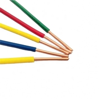 Cable de cobre de PVC de un solo hilo sólido, cable eléctrico de 1,5/2,5/4/6/10 de cable eléctrico de un solo hilo para casa