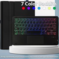 Coque de clavier avec pavé tactile rétroéclairé sans fil magnétique détachable et fin pour Lenovo Tab P11 2ème génération 11,5 pouces TB350 2023