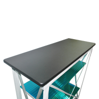 Produit neuf, stand d'exposition pour salon professionnel, comptoir d'exposition portable, table de stand, tissu, sublimation par transfert thermique, pliable en ligne droite