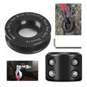 Anillo de recuperación Cnspeed de aleación de aluminio para gancho de remolque de coche, polea de cabrestante, uso con cuerda sintética - Product Image 5