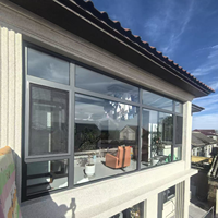 Ventana de Aluminio con Rotura de Puente Térmico Personalizada para Balcón y Sala de Estar, Reducción de Ruido e Impermeable, Diseño Minimalista