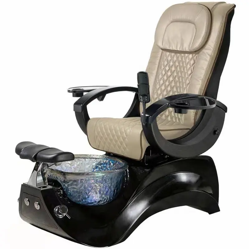 2024 new design spa massage pipeless white black pedicure chair and nail supply for sale