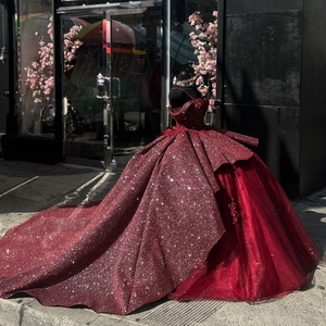 Elegant Burgundy Color Formal Dresses for Women's Fashion