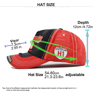 Hip Hop Vintage Soft Dad Washed Gorra de béisbol Sombreros de béisbol desgastados 5 Panel Gorras de béisbol Snapback Gorras Sombrero - Product Image 4