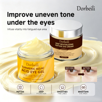 Coffret Crème Contour des Yeux Hydratante et Raffermissante Complexe Peptides et Niacinamide Lisse les Ridules Apaise les Yeux Fatigués Étiquettes Personnalisées