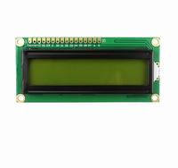 Modul LCD FYX Stock 1602A dengan Layar Biru Kuning Hijau 16x2 LCD-1602+I2C IIC 5V Backlight DIY Kit untuk Pembaca Layar