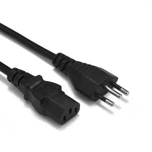 IEC C13-Stecker Brasilien 3-poliges Netz kabel Netz kabel für PC-Adapter Versorgung Netz kabel