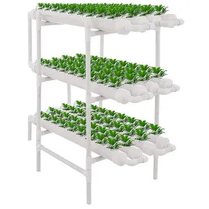 3 Layer 108 Holes Indoor PVC Pipe N FT Hydroponic Growing Kit Systems
