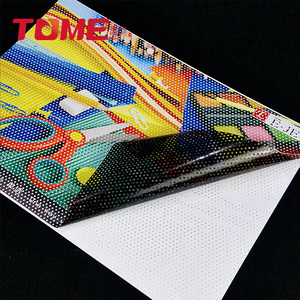 Pegatina de vidrio de una vía para ventana, película transparente de pvc, rollo de pegatina de vinilo <span class=keywords><strong>microperforado</strong></span> - Product Image 1