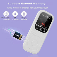 Lecteur MP3/MP4 Bluetooth 2025 avec Écran IPS HD pour Amateurs de Musique, Prise en Charge WAV et Fonction d'Enregistrement, Lecteur Audio Portable