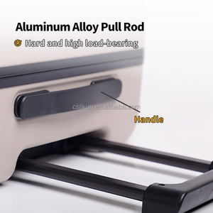 Cổ Điển Sọc dây kéo vali đơn giản sạch cao cấp Xe đẩy trường hợp chuyến đi kinh doanh du lịch hành lý của 3 mảnh Bộ - Product Image 5