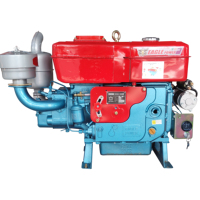 Nouveau 18HP-42HP monocylindre 20HP-22HP puissance 15kw refroidi à l'eau 4 temps Diesel moteur marin bateaux machines pompe à roulement