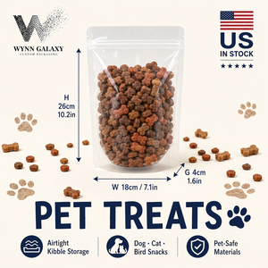 Fast Ship USA Clear Laminated Stand Pouch 18*26*4cm 7.1*10.2*1.6in <b>Zip</b> <b>Lock</b> Resealable Transparent Rice Grain Coffee Nut <b>Bag</b> - Product Image 2