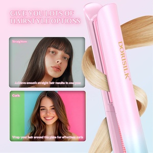 Lisseur de cheveux DORISILK 480F avec affichage de la température LED, fer à lisser portable de 1 pouce - Product Image 4