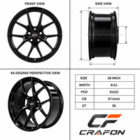 Jantes de voiture pour passagers forgées CF 5x120 PCD 10mm ET 20 pouces, adaptées aux F80 M3 F82 F83, jantes monobloc sur mesure