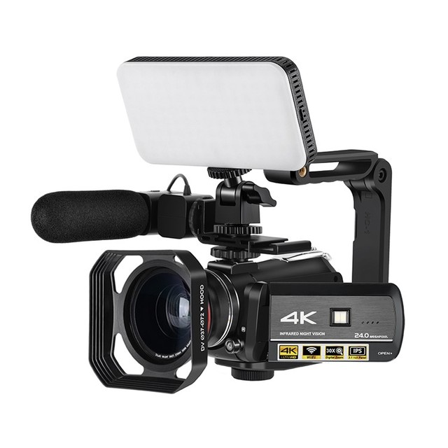 Dropshipping 1080P 60FPS Infrared Night Vision 3.0" IPS Screen Camcorder Professional 4K Vlog Digital Camera