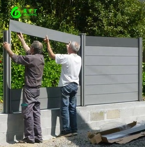 Valla decorativa WPC, materiales de PVC, madera, plástico, para vallas de jardín, paneles de enrejado, barandilla - Product Image 4