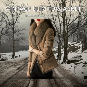 เสื้อแจ็คเก็ตยีนส์บุขนสัตว์สำหรับผู้หญิง สไตล์ลำลอง กระดุมเดี่ยว ทรงเข้ารูป ดีไซน์หรูหราสำหรับฤดูหนาว - Product Image 2