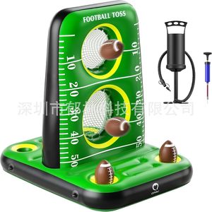 OpaU Football Toss <b>Inflatable</b> Pool <b>Game</b> With Net And Scoreboard For Outdoor Water Play - Product Image 5