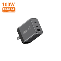 Adaptateur mural de charge rapide 100W 2C1A 70W PD QC3.0 pour Samsung Galaxy iPhone Chargeur USB C Chargeur de téléphone Cargador iPhone Chargeur portable