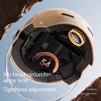 FOMOKER Nouveau casque de moto demi-coque TORST ABS - Design rétro, taille réglable, utilisation quatre saisons, ajustement universel, certifié 3C, garantie 1 an