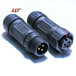 LLT IP67 IP68 Trong Nhà Ngoài Trời Mini M12 2 3 4 5 6 7 8 Pin Dải Kết Nối Chống Thấm Nước