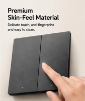 Interruptores y Enchufes de Pared Inteligentes WiFi Zigbee de 1/2/3 Vías con Reinicio Automático y Control por Aplicación Smart Life para el Hogar