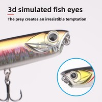 Hameçons flottants en acier inoxydable pour leurres artificiels durs, pour la pêche au bar en eau salée et en eau douce