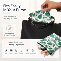 Dompet Kartu/Uang Koin PU Berkualitas Tinggi dengan Kancing Penutup, Desain Unisex Stylish yang Dapat Dikustomisasi, Cocok untuk Hadiah