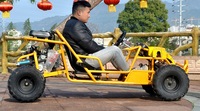 Kart à moteur 125cc haute vitesse avec moteur à essence 4 temps pour la course tout-terrain professionnelle et le divertissement des adultes