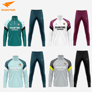 Giacca da allenamento invernale da <span class=keywords><strong>calcio</strong></span> a squadre felpa in poliestere personalizzata felpa 1/4 quarto con Zip giacca da <span class=keywords><strong>calcio</strong></span> - Product Image 3