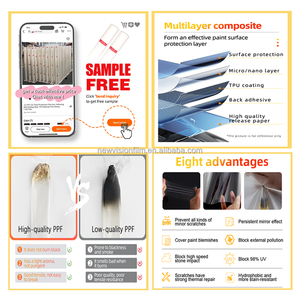 Protector de Pintura <span class=keywords><strong>Transparente</strong></span> de <span class=keywords><strong>Hidrogel</strong></span> Flexible, Película Protectora de Pintura para Vehículos sin Burbujas, Accesorios para Automóviles - Product Image 2