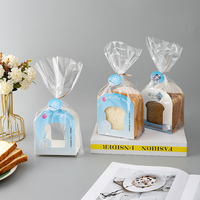Emballage pliable en carton transparent de qualité alimentaire avec logo personnalisé pour boulangerie, sushis, pain grillé