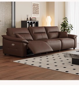 Sofá Modular Seccional de Cuero Estilo Urbano Chic, Ecológico, Relleno de Esponja, para Sala de Estar, Venta al Por Mayor - Product Image 2