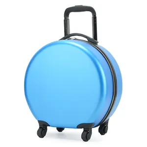 Design de mode rond 18 pouces personnalisé valise pour enfants ABS PC petites valises pour les écoliers bagages à main pour les enfants