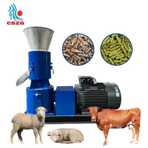 Moinho de granulado para processamento de peixes e gado, pequena linha de máquina de pellets para criação doméstica