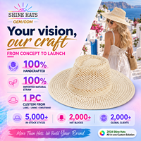 Chapeaux de paille pour femmes 2027, logo personnalisé, large bord, naturels, faits à la main, sombrero, chapeau, vente en gros, été, en vrac, Panama, plage, Fedora