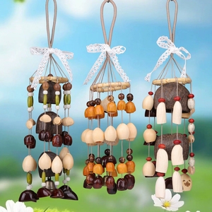 Wholesale Multiple Style Natural Fruit Shell <b>Wind</b> <b>Chime</b> DIY Kits Ethnic Handicraft Wall Hanging Decor - Product Image 6