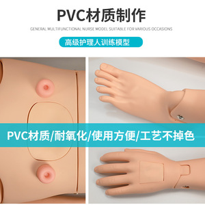 Maniquíes de enfermería avanzados para prácticas de enema en hombres y mujeres, cateterización urinaria y reanimación cardiopulmonar. - Product Image 5