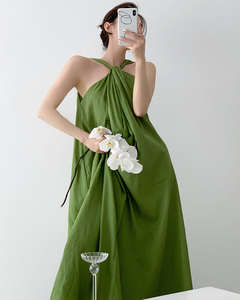 Soldes Exceptionnelles WTT Madame <span class=keywords><strong>Wan</strong></span> Robe Longue Bohème Réversible en Cachemire Léger Lavable – Style Déesse Élégante - Product Image 3