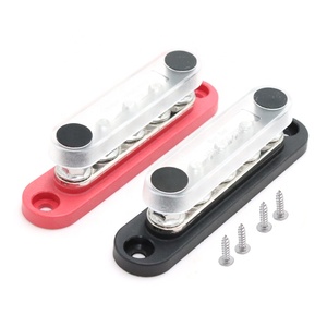 Barre omnibus 5 voies 150A <span class=keywords><strong>12V</strong></span> en nylon plastique pour distribution de puissance, avec bornes à goujons M6 M8, pour applications automobiles, marines et bateaux - Product Image 4